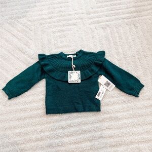 NWT - Toddler Girl Dark Green Soft Seater - Size 12 months